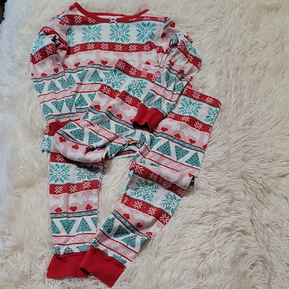 Carter's,Festive Red and Green Holiday Pajama Set, Size 4, Kids